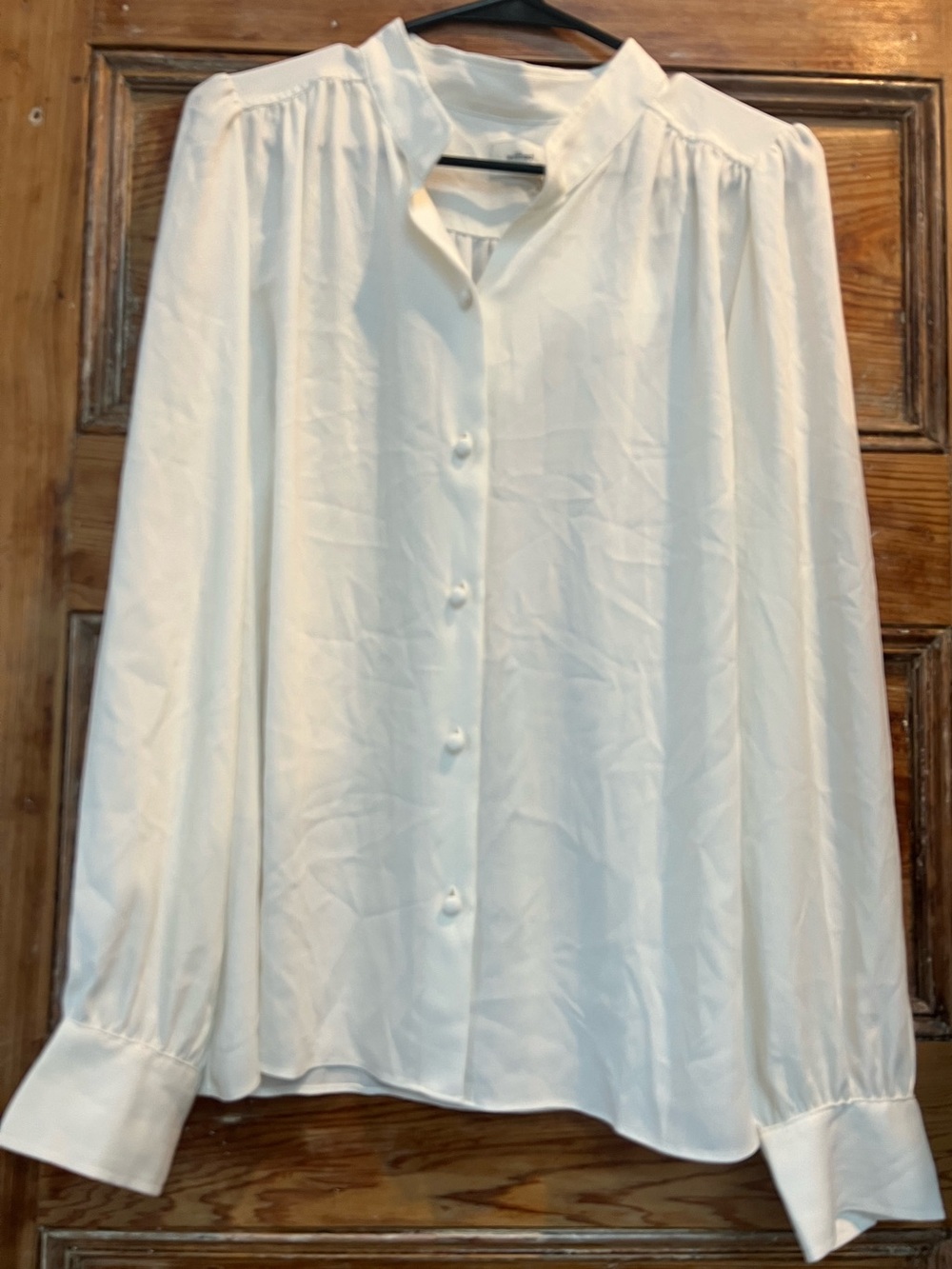 Wilfred Cream Button-Front Blouse